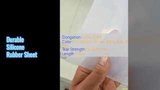 Resistência à tração 7.5-12.0Mpa da folha 3mm da borracha de silicone