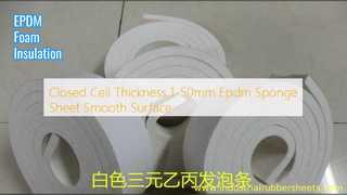 Isolamento de superfície lisa de folha de esponja EPDM
