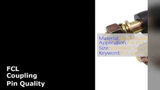 Tamanho padrão de borracha do metal do ISO 9001 do Pin do acoplamento de FCL
