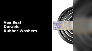 Conjuntos completos de arruelas de borracha de silicone preta Vee Seal