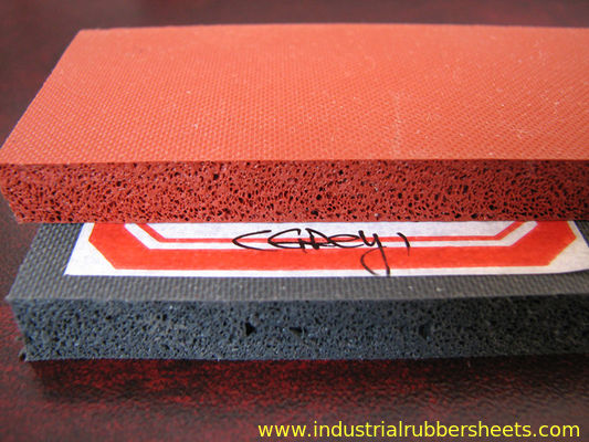 Close Cell Silicone Sponge Rubber Sheet with 3M Adhesive Backing for High Temperature Resistance