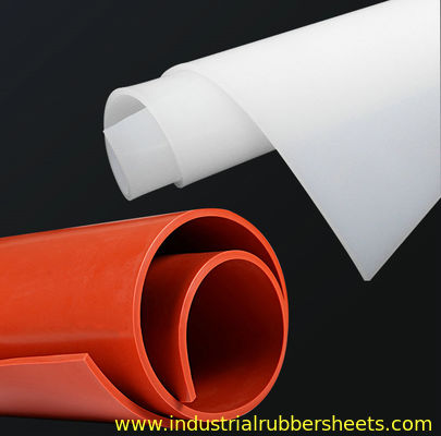 Translucent Color 3 Mm Thick Fabric Reinforced Silicone Rubber Sheet and Silicone Roll for High Temperature Applications