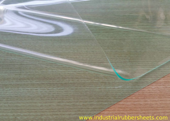 Folha de borracha de silicone transparente 10 Shore A 1,2 mm x 330 mm x 330 mm