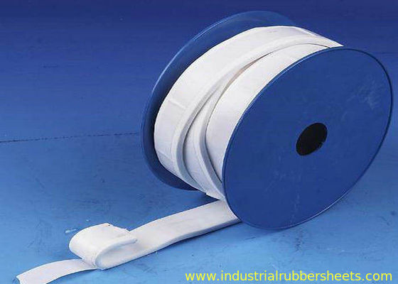 A fita 3mm x 0.5m da gaxeta da resistência química PTFE/expandiu o vedador comum de PTFE, cor branca
