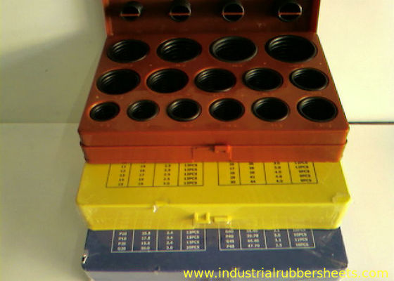 Kit de anéis de limpeza de borracha de silicone de tamanho padrão com dureza de 70 Shore A e conformidade com ISO3601, AS568A, DIN3771, JIS B2401