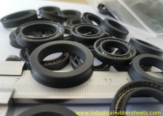 Selo de carbono branco ou preto de PTFE, selo do óleo de PTFE com mola da inserção de SS304, SS316