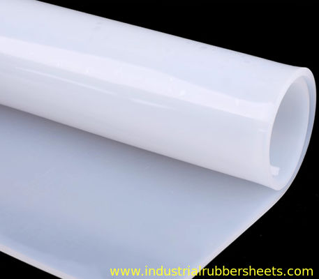 Folha de borracha de silicone transparente resistente a altas temperaturas com tamanho personalizado para fabricação de juntas e blindagem térmica