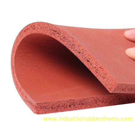 Folha de Esponja de Silicone de Célula Fechada 20-25 Shore A, Espessura 0,8-50mm