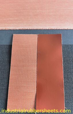 T0,75mm x W1m x L10m Tecido de fibra de vidro revestido de silicone vermelho (estilo Rogers)