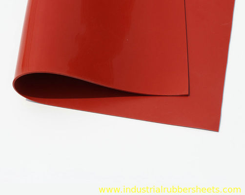 Folha de borracha de silicone de superfície lisa / arenosa com 1,25-1,50 g / cm3 Densidade e espessura de 1,0 mm-6,0 mm